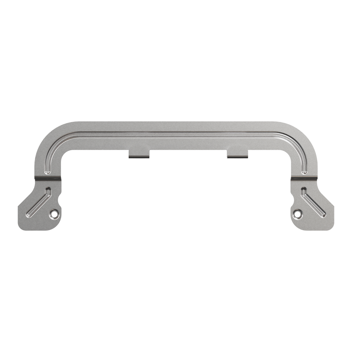 Clipsal Clip mounting, Solis, 120mm mounting centers, silver metallic