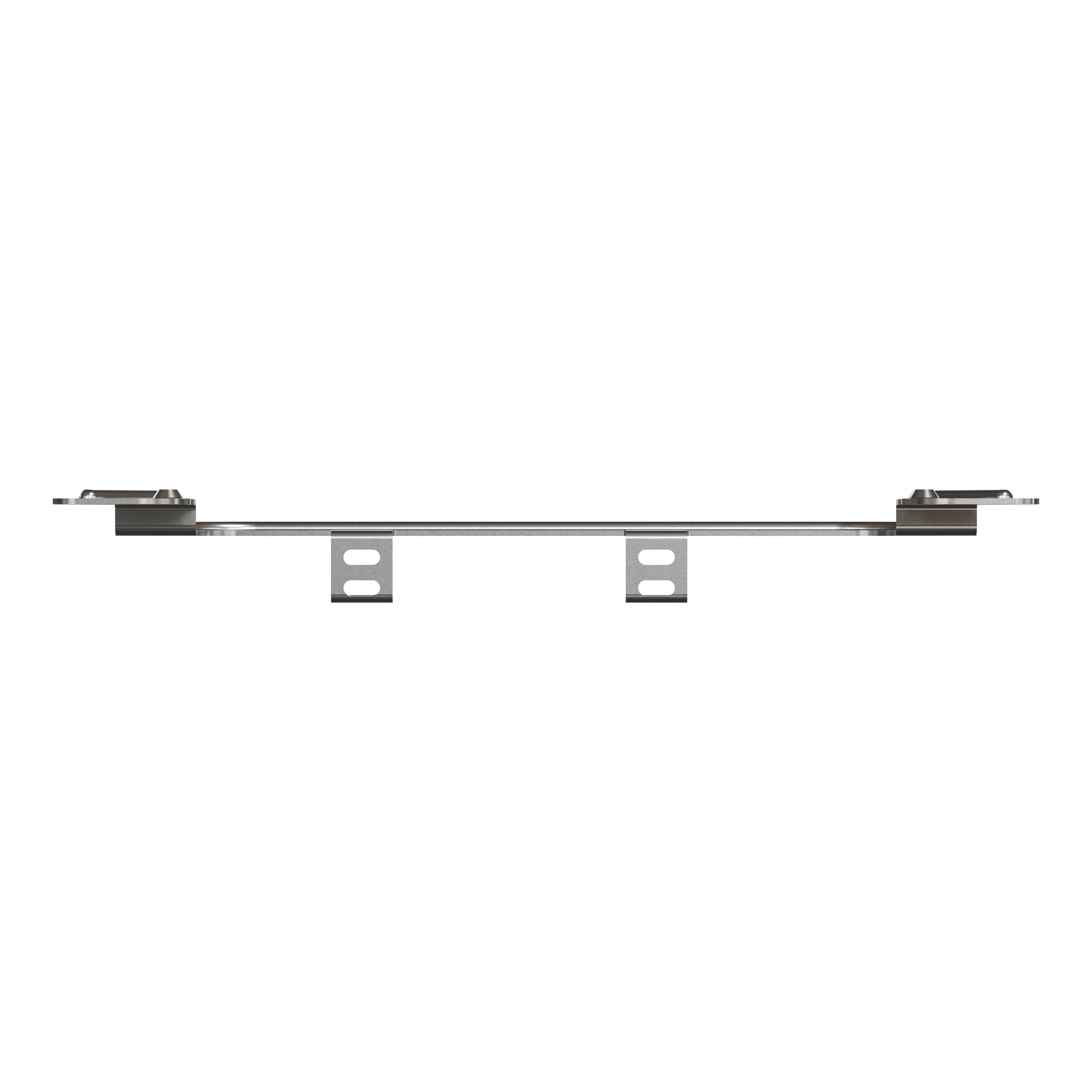 Clipsal Clip mounting, Solis, 120mm mounting centers, silver metallic