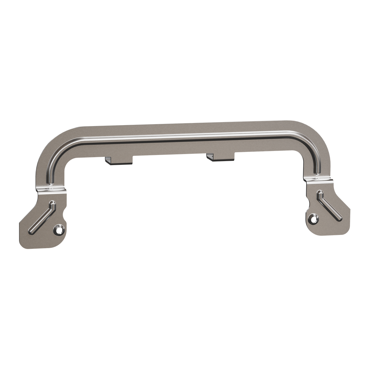 Clipsal Clip mounting, Solis, 120mm mounting centers, silver metallic