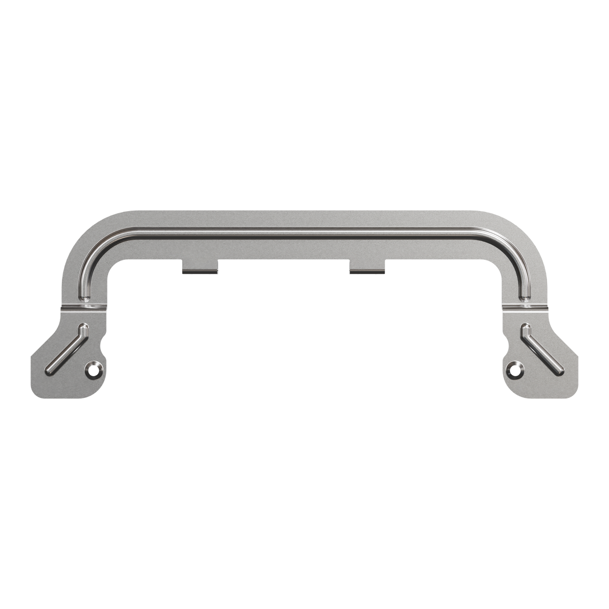 Clipsal Clip mounting, Solis, 120mm mounting centers, silver metallic