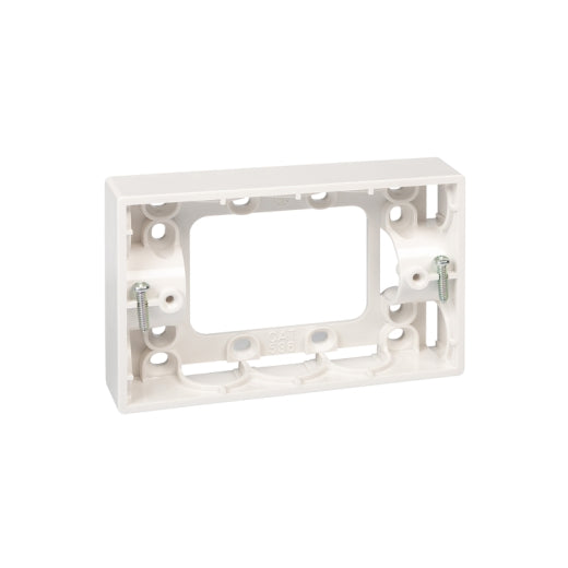 PDL Shallow Mounting Block 25mm - White