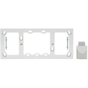 PDL Quad Socket Mounting Block 4Gang Round Conduit Entry - White