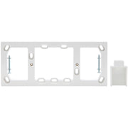 PDL Quad Socket Mounting Block 4Gang Square Conduit Entry - White