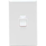 PDL Switch 600 Series - Assembled - Vertical - 1-gang - 250 V - 32 A / 20 AX - White