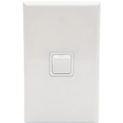 PDL Switch 600 Series - Assembled - Vertical - 1-gang - Single-pole - 250 V - 16 A / 16 AX - White