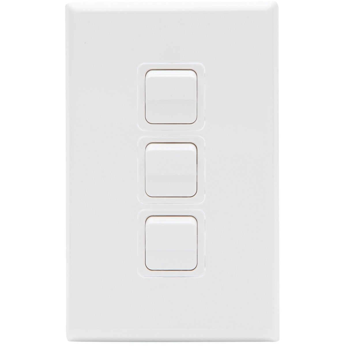 PDL Switch 600 Series - Assembled - Vertical - 3-gang - 250 V - 20 A / 16 AX - White