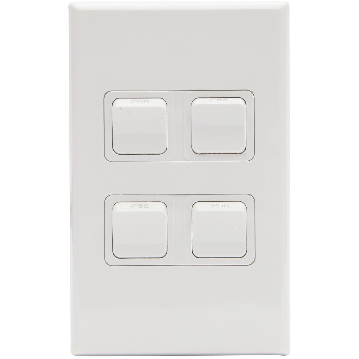 PDL 4Gang 16Amp IP56 Waterproof Switch - White