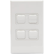 PDL 4Gang 16Amp IP56 Waterproof Switch - White