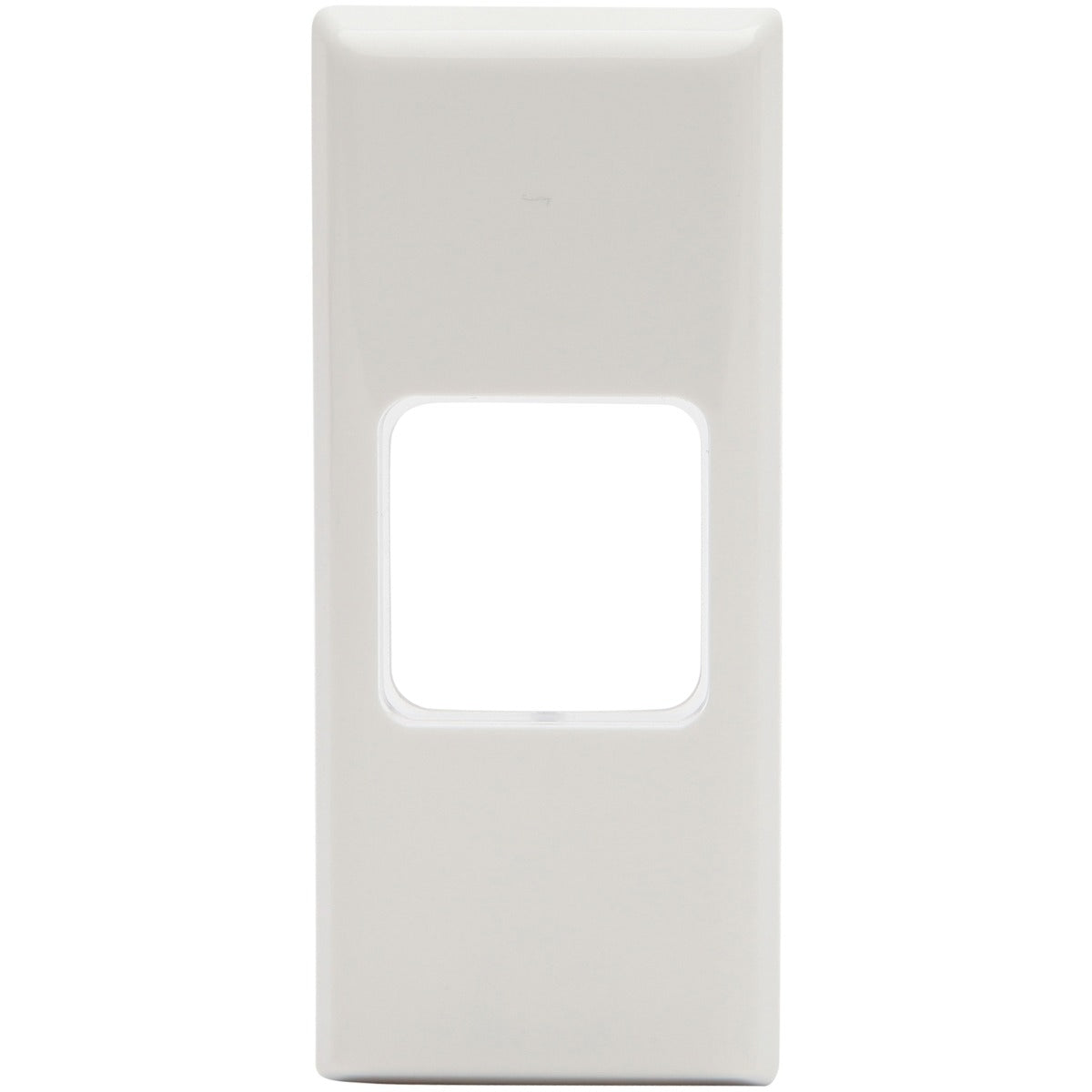 PDL Architrave 1Gang Grid and Cover Plate - White