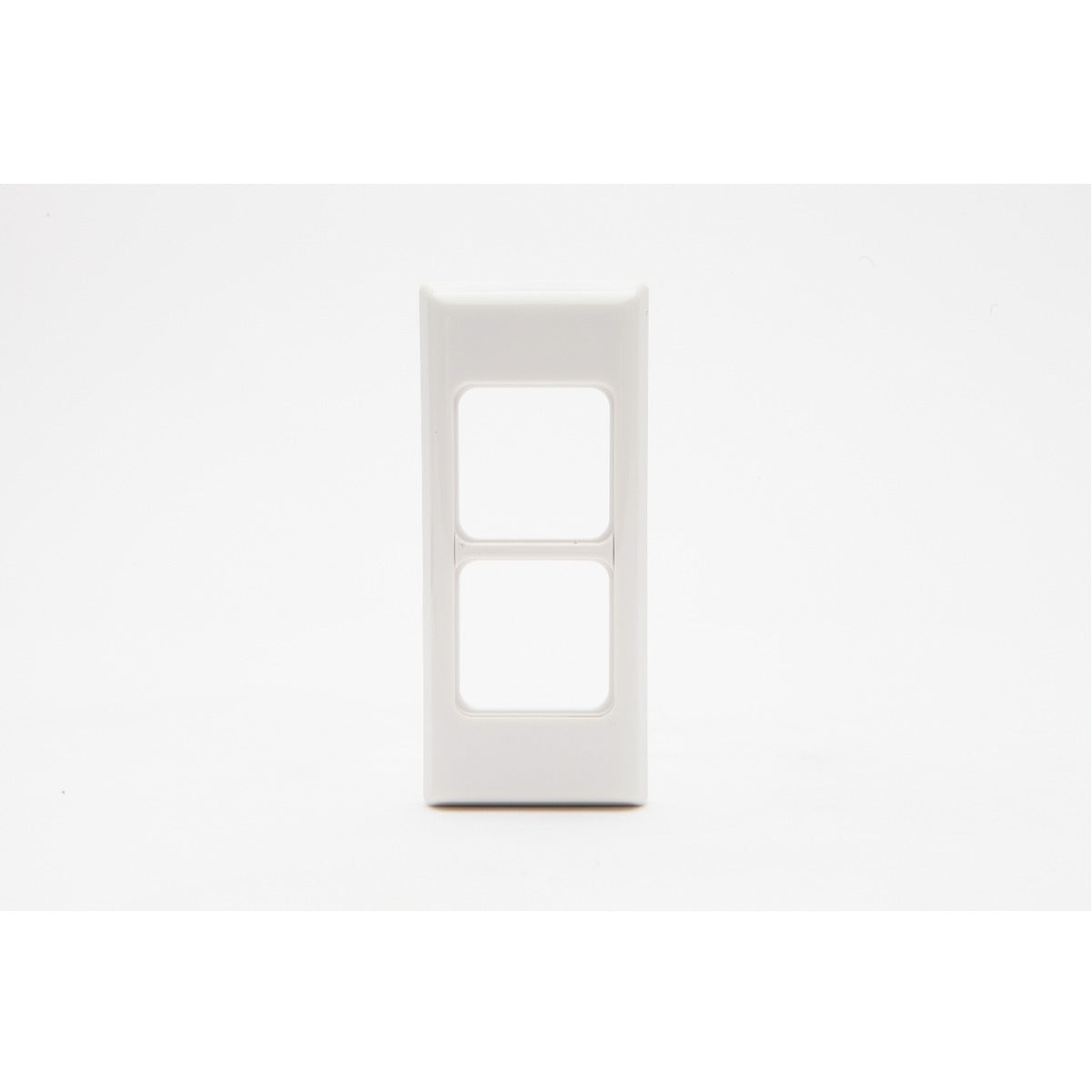 PDL 600 Grid + Switch Cover Plate Architrave 2-Gang – White