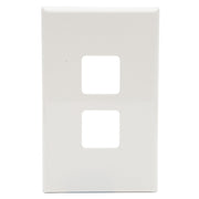 PDL 2Gang Cover Plate - White