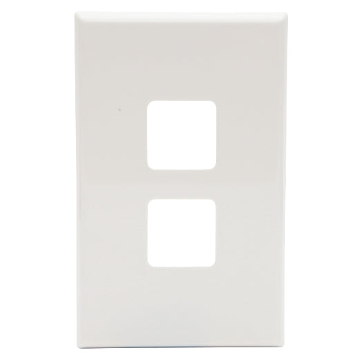 PDL 2Gang Cover Plate - White