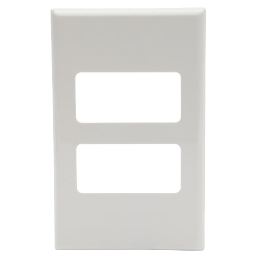 PDL 4Gang Cover Plate - White