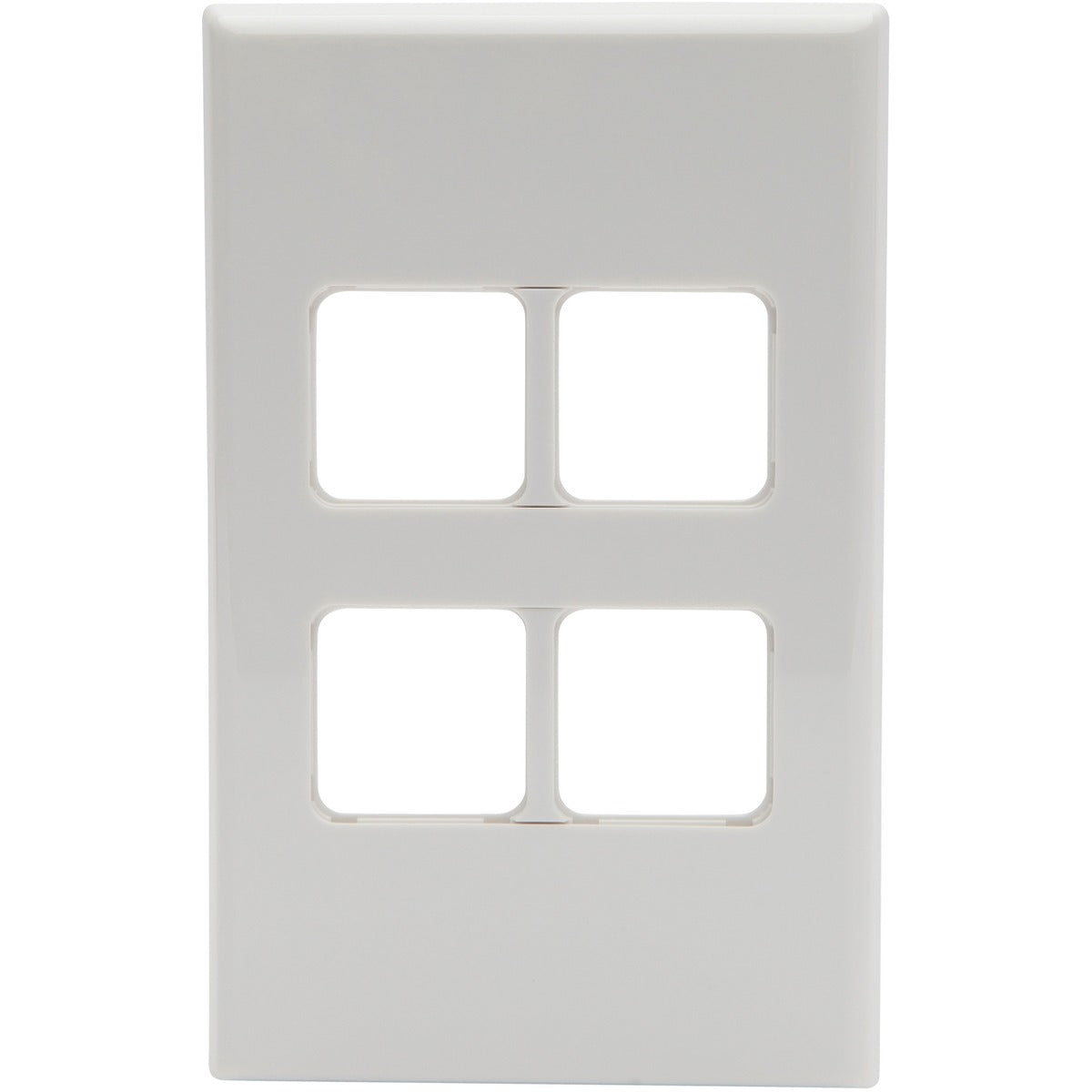 PDL Cover Switch 600 Series - Vertical - 4-gang - White
