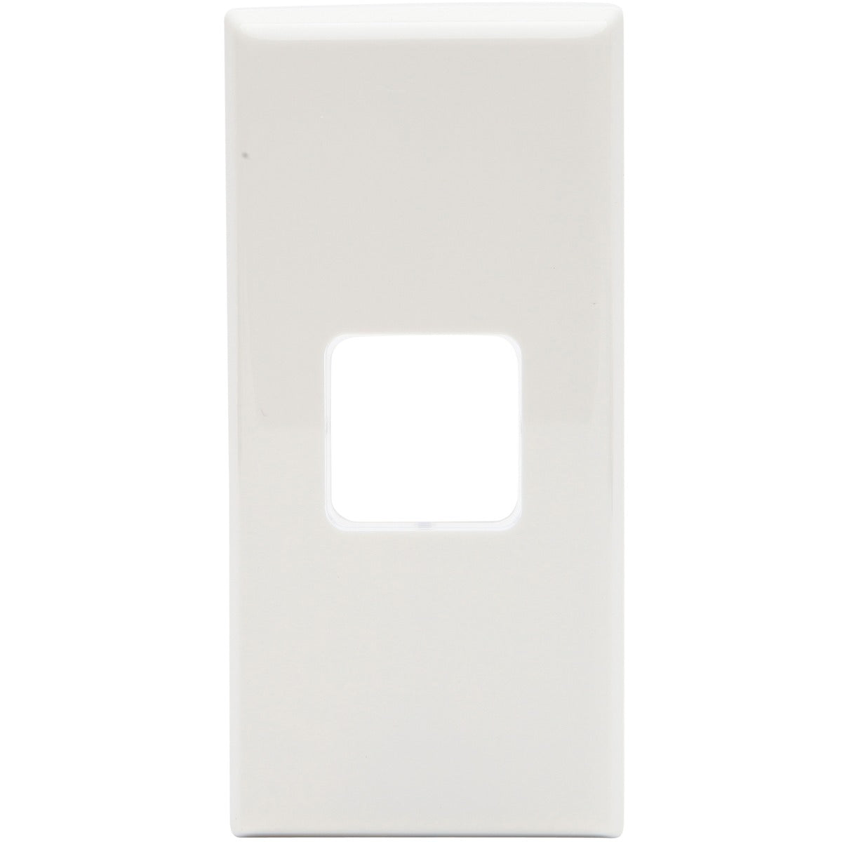 PDL 600 Grid + Cover Plate Switch Worktop 1-Gang - White