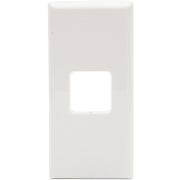 PDL 600 Grid + Cover Plate Switch Worktop 1-Gang - White