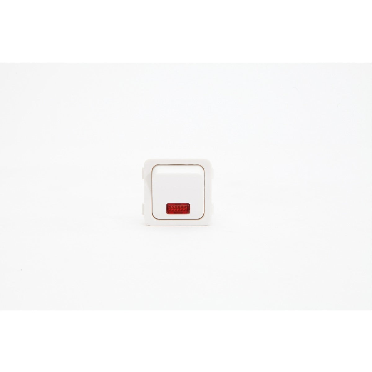 PDL Switch 600 Series - Assembled - 1-gang - Neon indicator - 250 V - 20 A / 16 AX - White