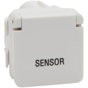 PDL Switch 600 Series Mechanism - Single-pole - Marked SENSOR - Hinged lid - 240 V - 16 A / 16 AX - White