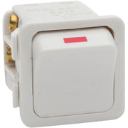 PDL switch mechanism, double pole, 1 gang,  250 V, 16 A, 8 AX, M 40 - White