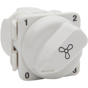 PDL Rotary Switch Module 4Position - FAN - White