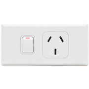 PDL 600 Switched Socket Worktop 250V 10Amp - White