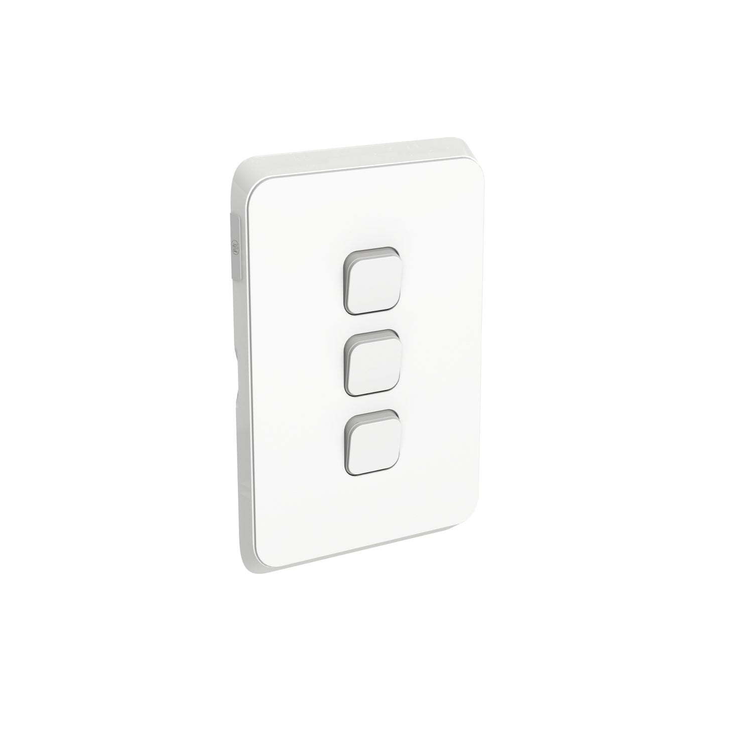 PDL Iconic Switch 3Gang 250V 10AX 20Amp - Vivid White