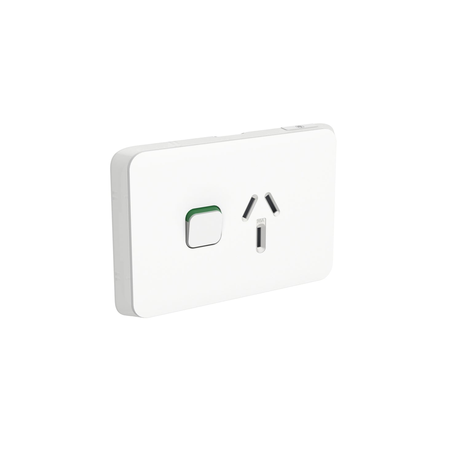 PDL Iconic Switched Socket 20Amp - Vivid White