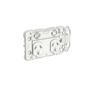 PDL Iconic Grid Double Switched Socket 10Amp