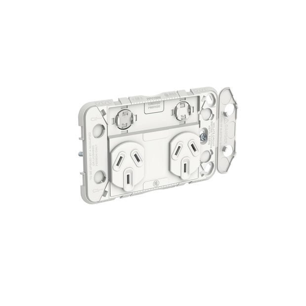 PDL Iconic Grid Double Switched Socket 10Amp – Electrical Direct