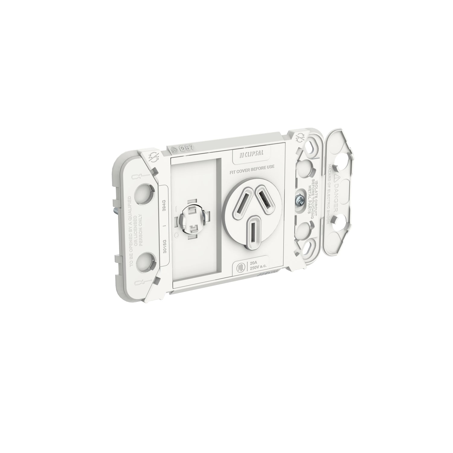 PDL Iconic Grid Switched Socket 20Amp