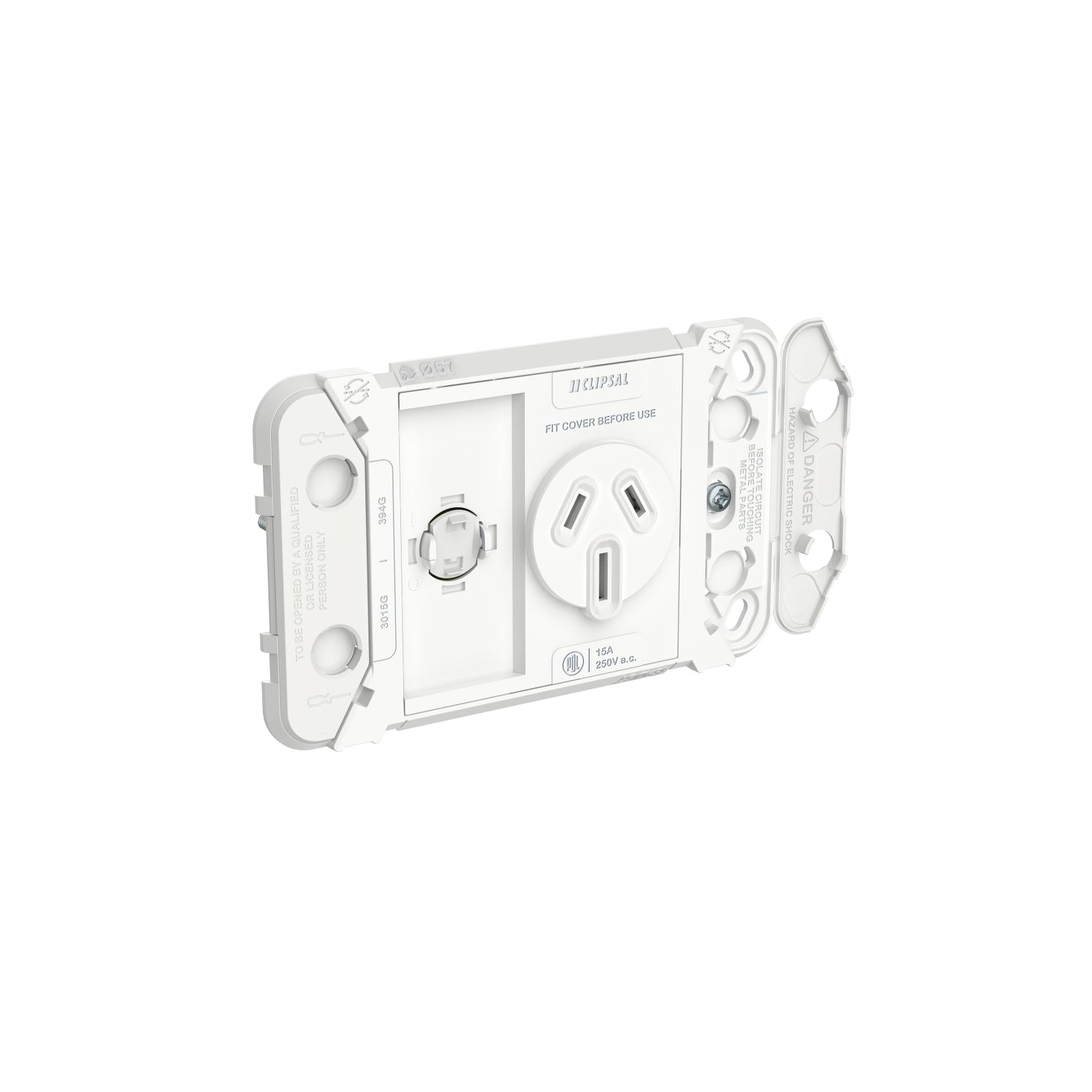 PDL Iconic Grid Switched Socket 15Amp
