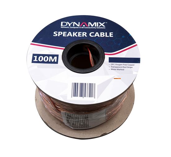 Dynamix Clear 2Core 2.0mm Speaker cable 100Metre Drum