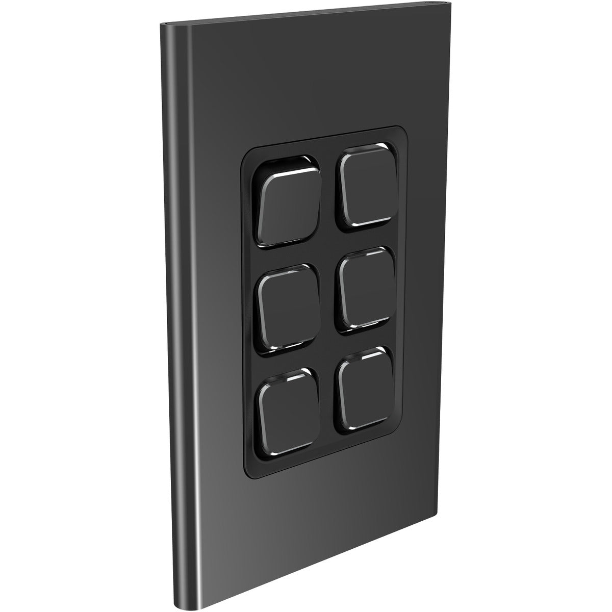 PDL Iconic Styl, cover frame, 6 switches, vertical