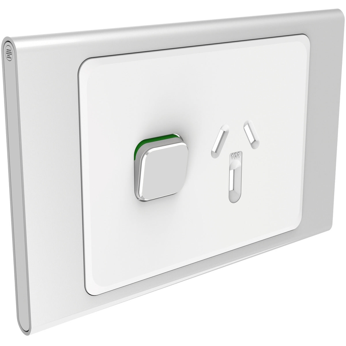 PDL Iconic STYL, cover frame, 1 switch & 1 socket, horizontal