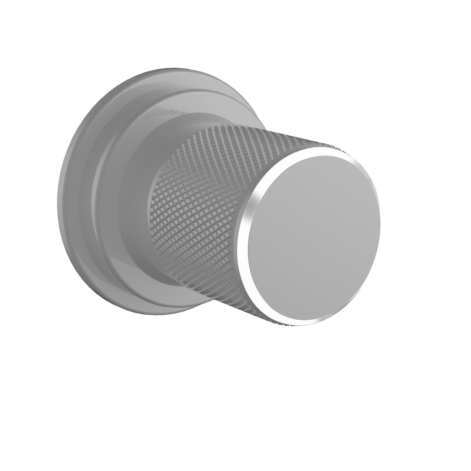 PDL Iconic Styl, knob dimmer for cover frame - Silver