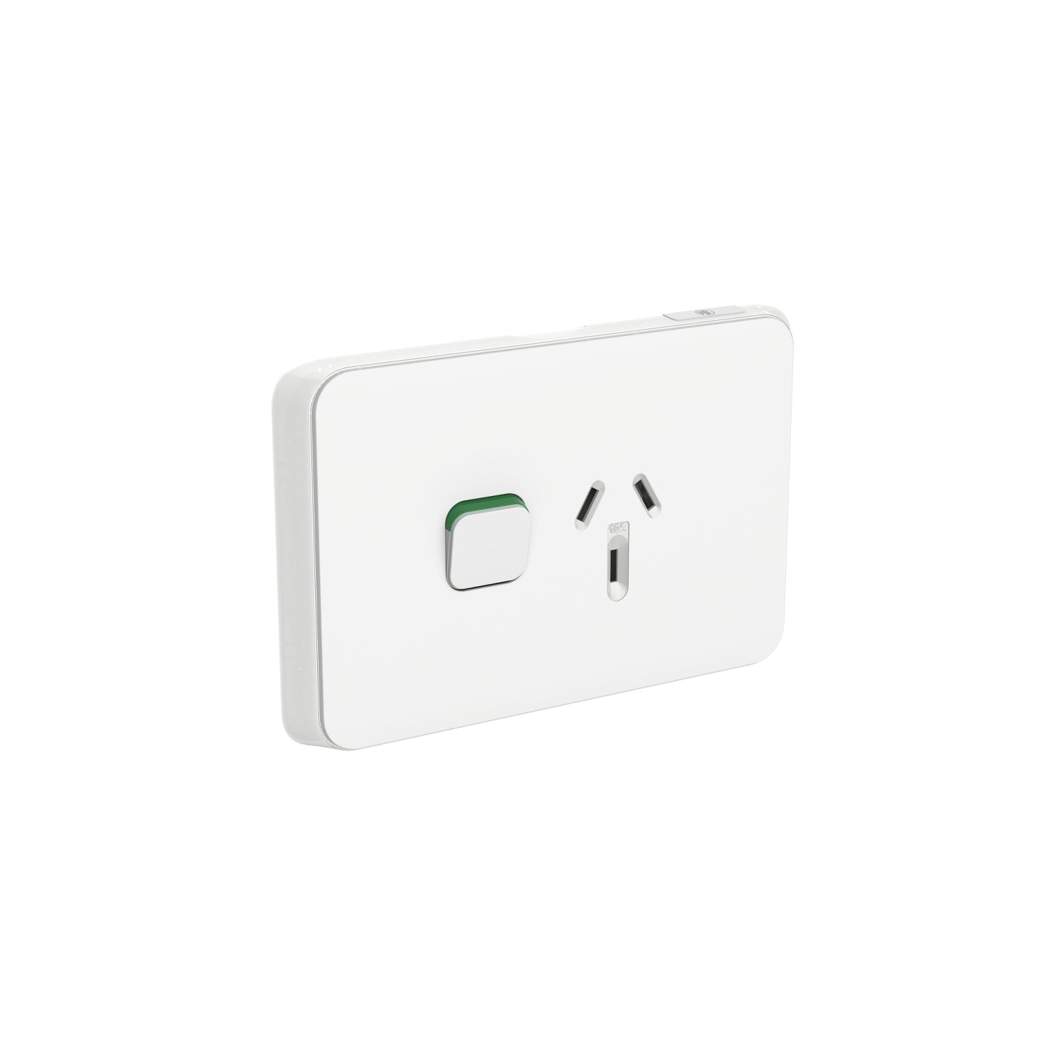 PDL Iconic, cover frame for Single switched GPO Horiz 10A 250V