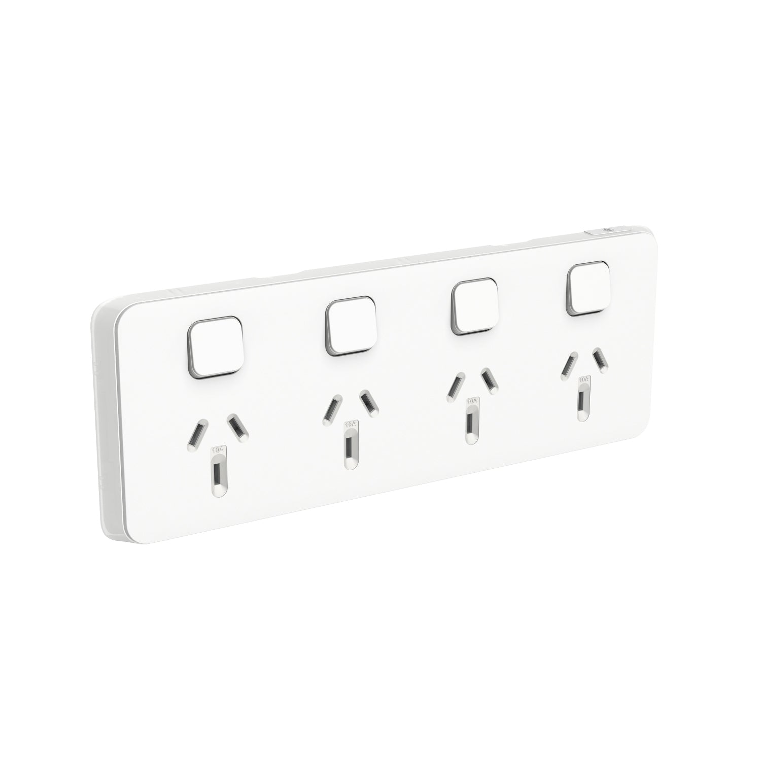 PDL Iconic, cover frame for Quad switched GPO Horizontal 10A 250V