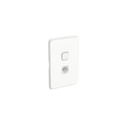 PDL Iconic Switch + Cable Entry 1Gang 20Amp - Vivid White