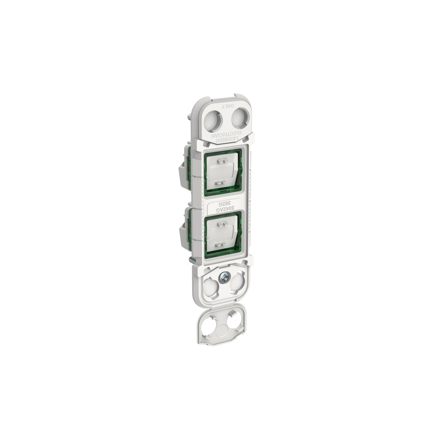 PDL Iconic Grid Switch Architrave + Fixing Frame 2Gang