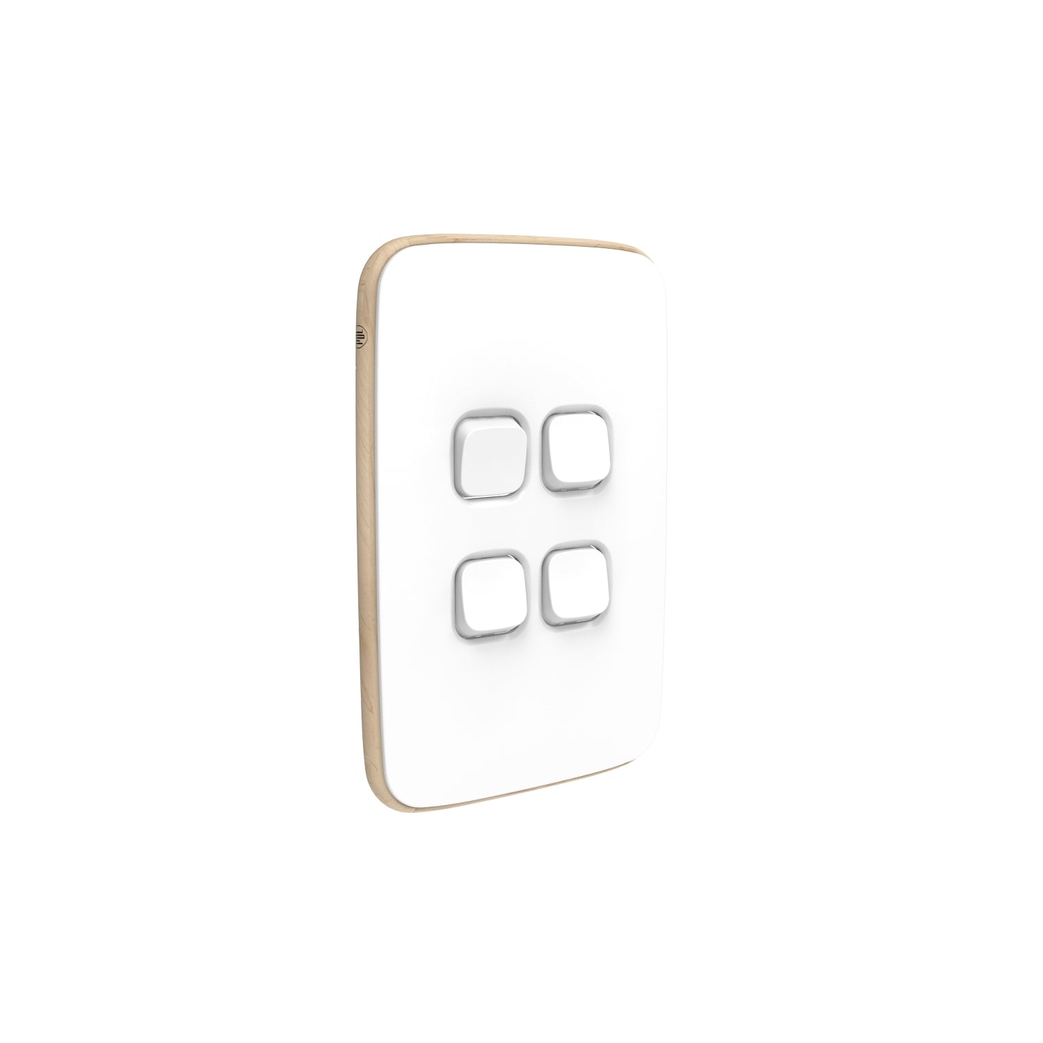 PDL Iconic Essence, cover frame, 4 switches, vertical