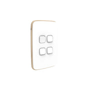 PDL Iconic Essence, cover frame, 4 switches, vertical
