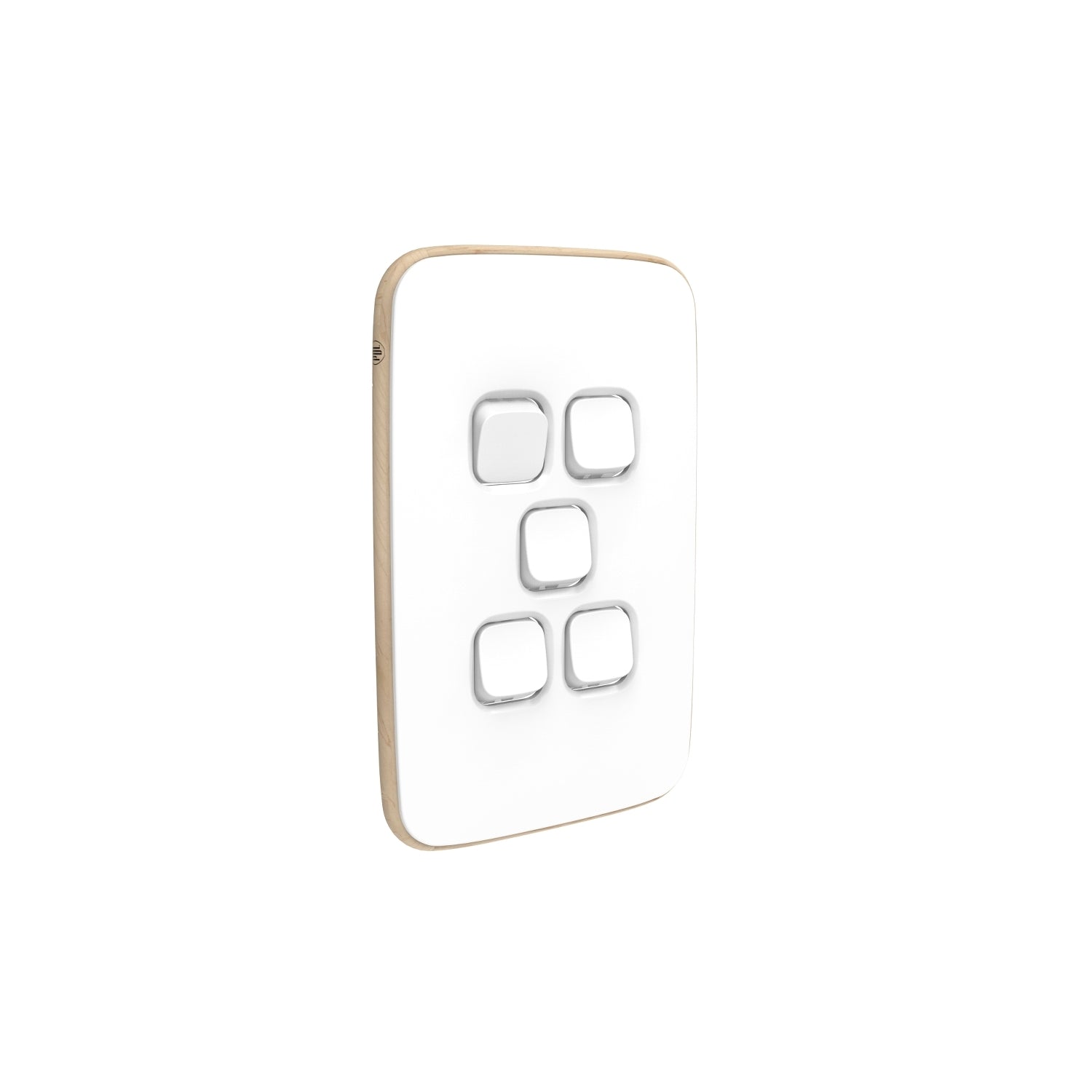 PDL Iconic Essence, cover frame, 5 switches, vertical