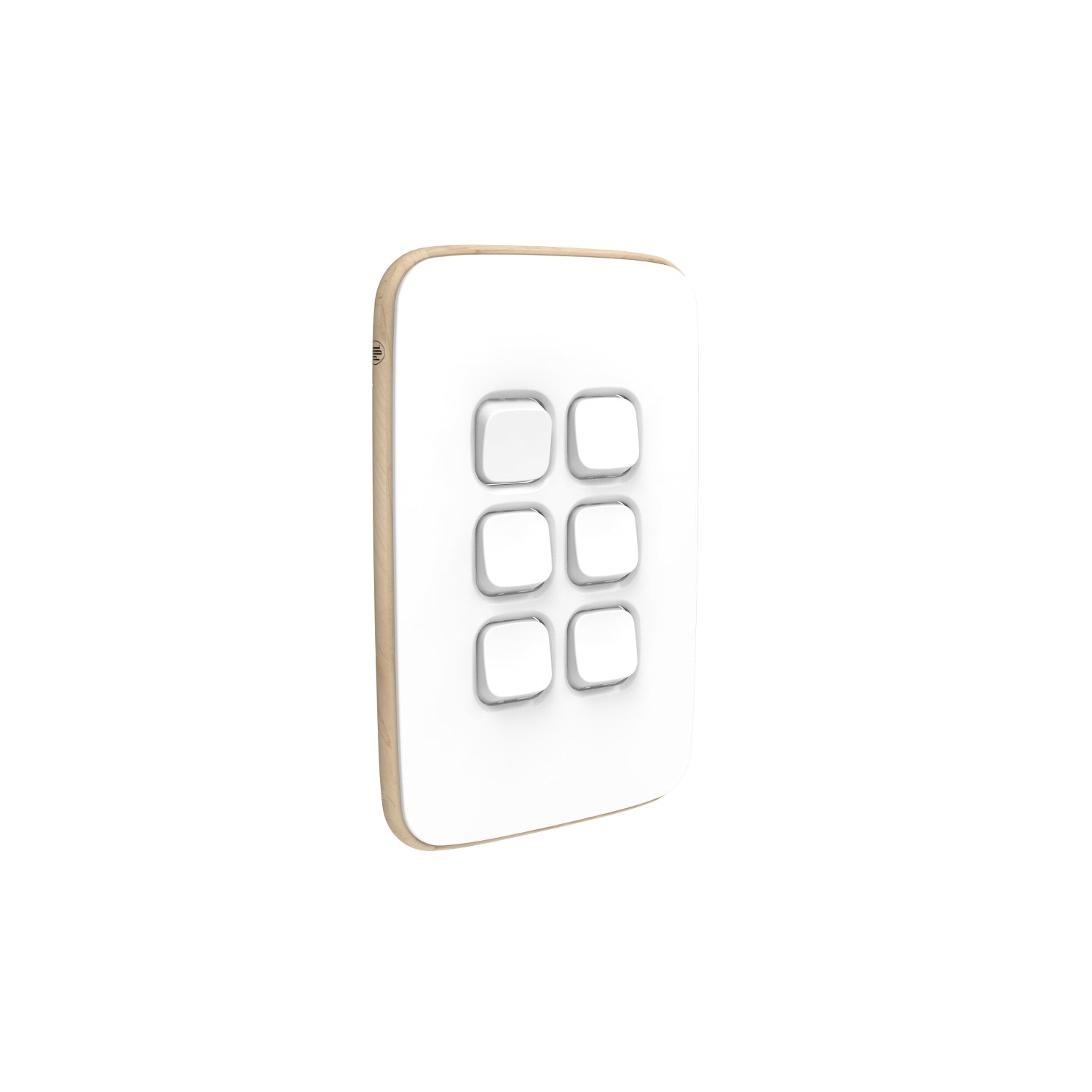 PDL Iconic Essence, cover frame, 6 switches, vertical