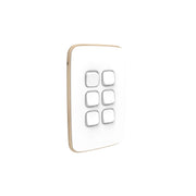 PDL Iconic Essence, cover frame, 6 switches, vertical