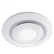 Manrose Toilet Fan Round Fascia with 10Watt LED - White