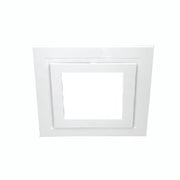 Manrose Bathroom Fan Square Fascia with 14Watt LED - White