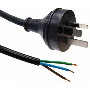 Dynamix 10Amp 3Pin Plug to Bare End 3Metres