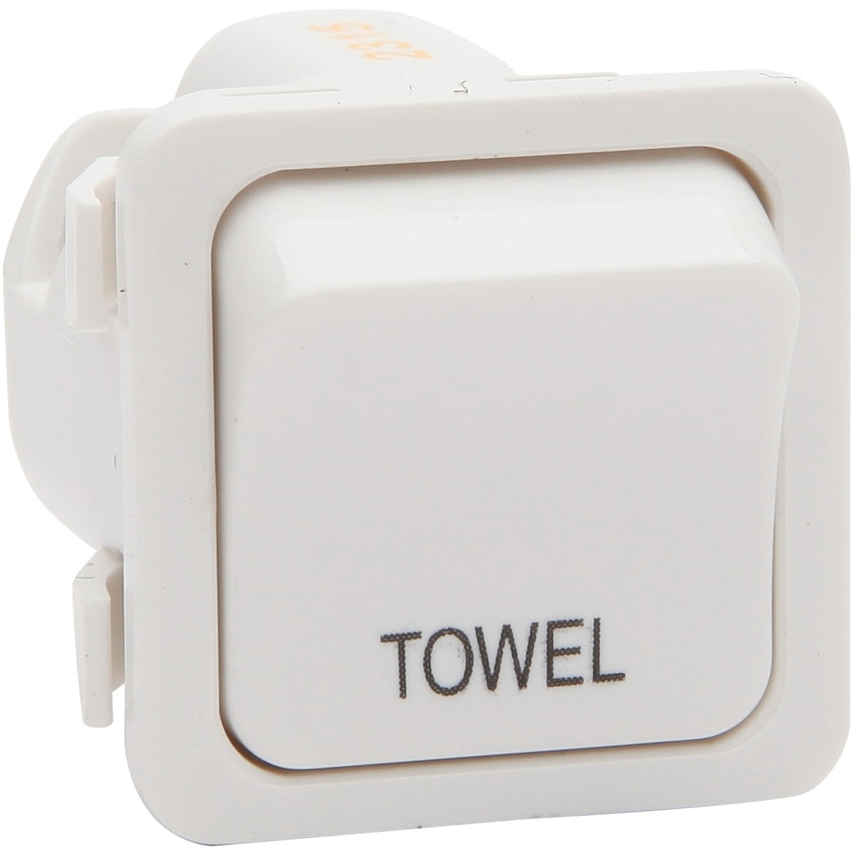 PDL Switch 600 Series Mechanism - Single-pole - 1-gang - Marked TOWEL - 250 V - 20 A / 16 AX - White