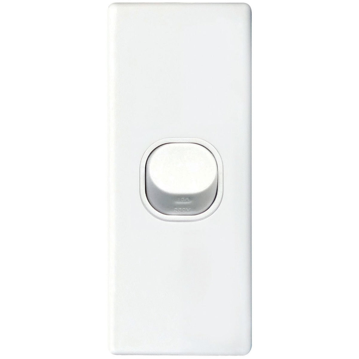 Tradesave 1Gang 16Amp Architrave Wall Switch - White