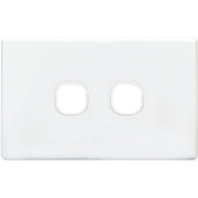 Tradesave 2Gang Grid & Cover Plate - White